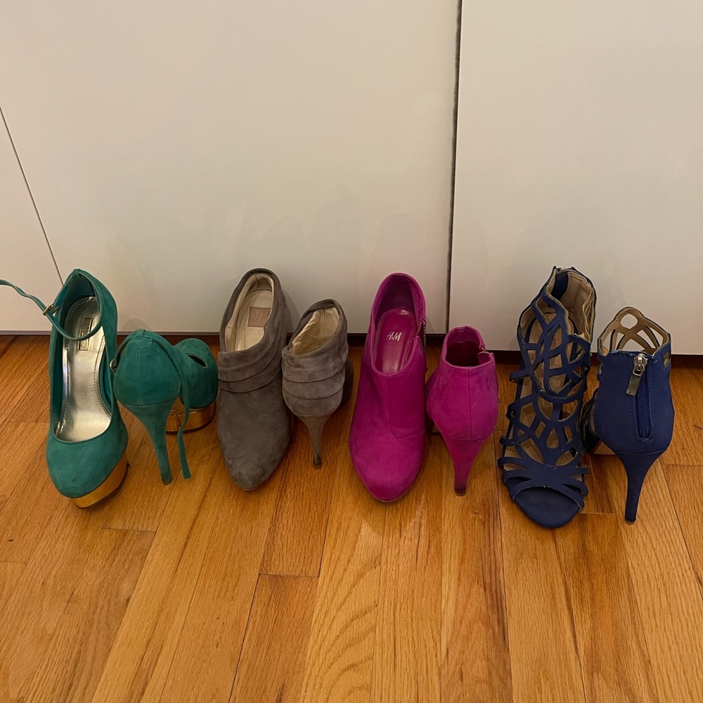 13 Pairs of Heels Pumps Designer Size 6.5 Steve Madden LAMB ZARA BULK Dolce Vita
